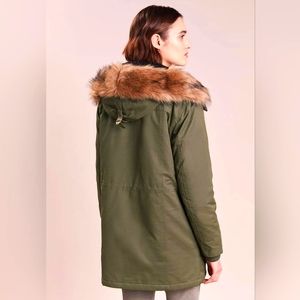 J Crew Khaki Perfect Parka size L